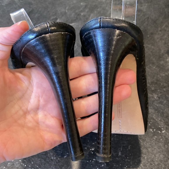 Women’s Vince Camuto Jaso black leather stiletto shoes size 9 - Picture 10 of 11